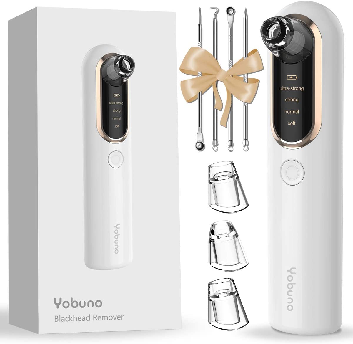 Kit Beauté Visage : Brosse Nettoyante Électrique + Aspirateur à Points Noirs - Rechargeable USB - Noir